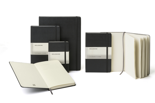 Moleskine Classic Large Ruled Hard Cover Notebook - Navy Blue
