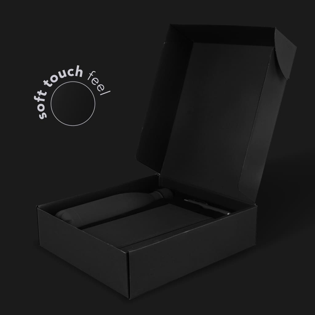 LAUTA - Giftology Set of Stainless Bottle, Notebook and Pen - Blue