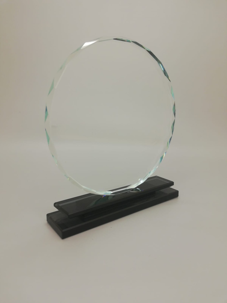 crystal trophy round