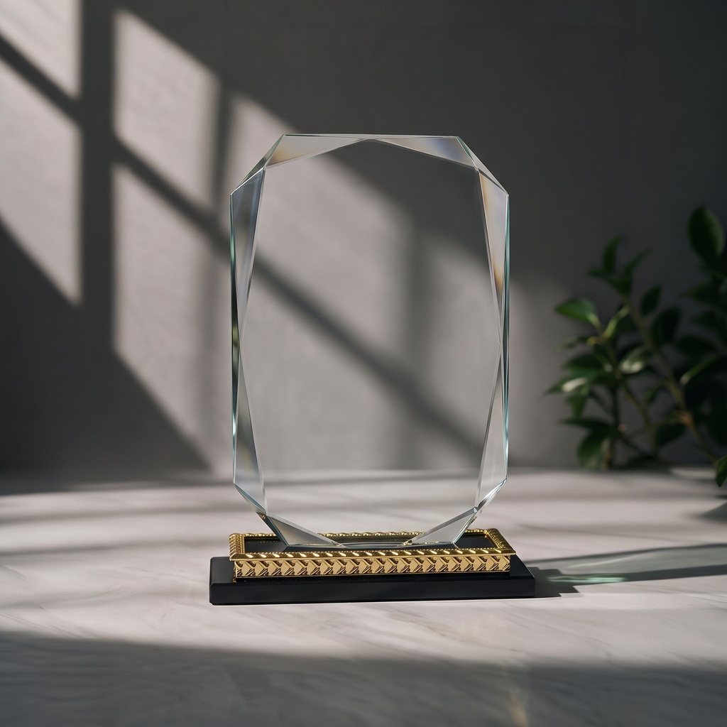 [2211B] (2211B) crystal trophy