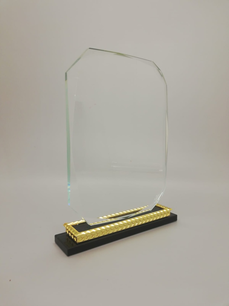 (2211B) crystal trophy