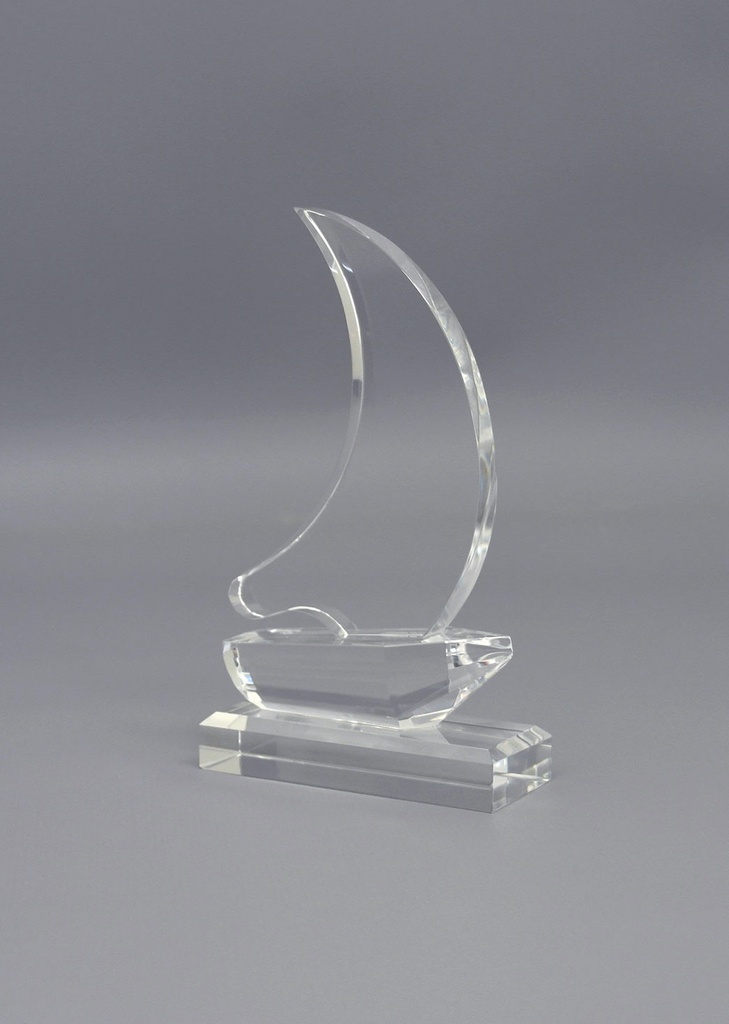 [8006-150] crystal trophy ship type