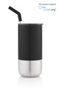 BORCULO - CHANGE Collection Insulated Tumbler with Reusable Straw - White
