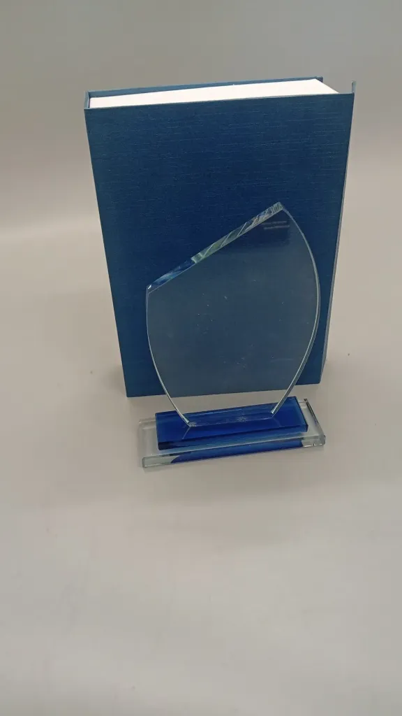 Crystal Trophy blue base