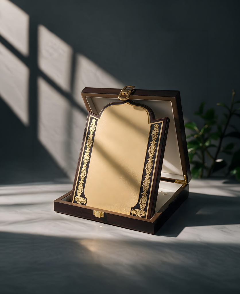 Wooden Trophy With Box 