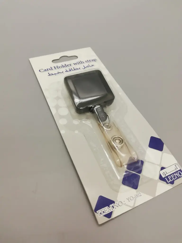 Card Holder With Strap Black