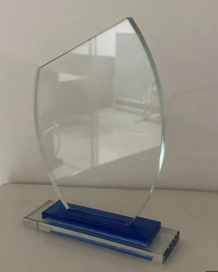 Crystal Trophy blue base