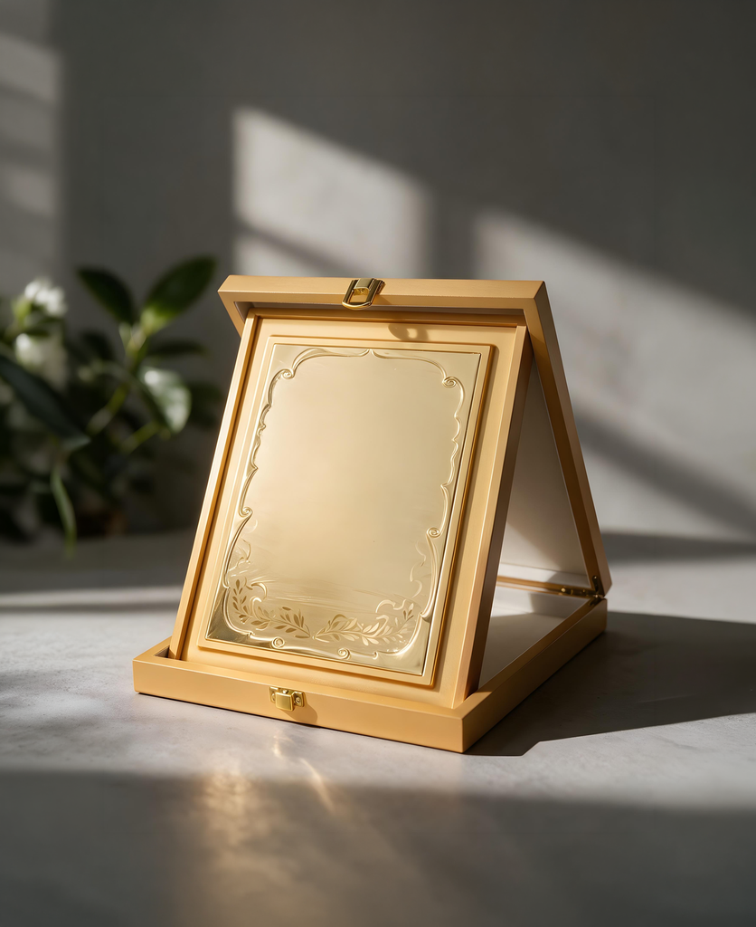 Wooden Trophy With Box