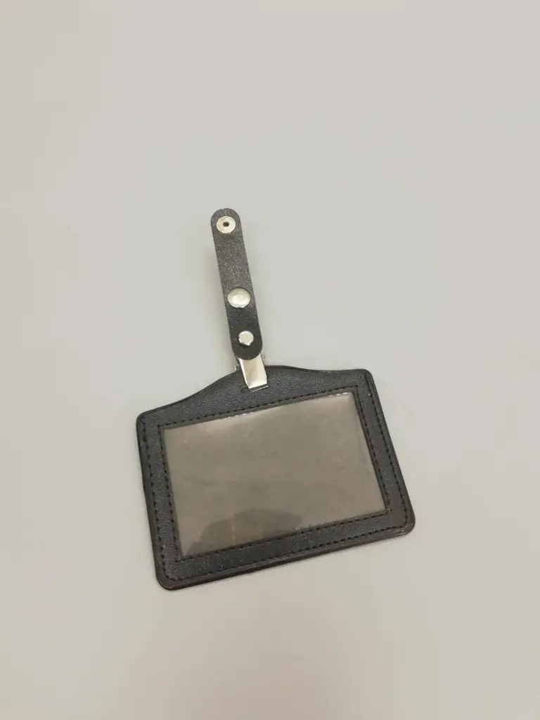ID Card Lather Black