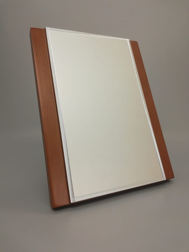 [69102] Wooden Trophy with silver plate 