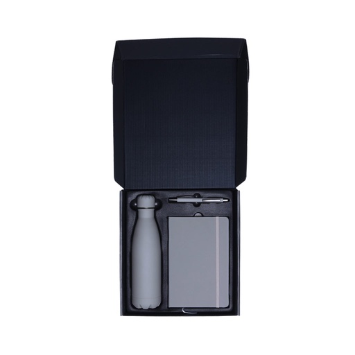 [GSGL 863] LAUTA - Giftology Set of Stainless Bottle, Notebook and Pen - Grey