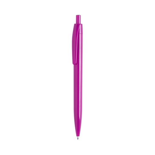 [STMK 120] Push-up Ball Pen With Monochrome Design - Fuschia