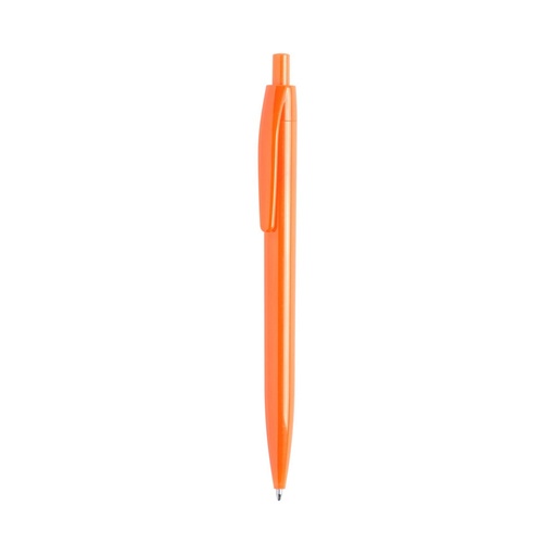 [STMK 118]  Push-up Ball Pen With Monochrome Design - Orange